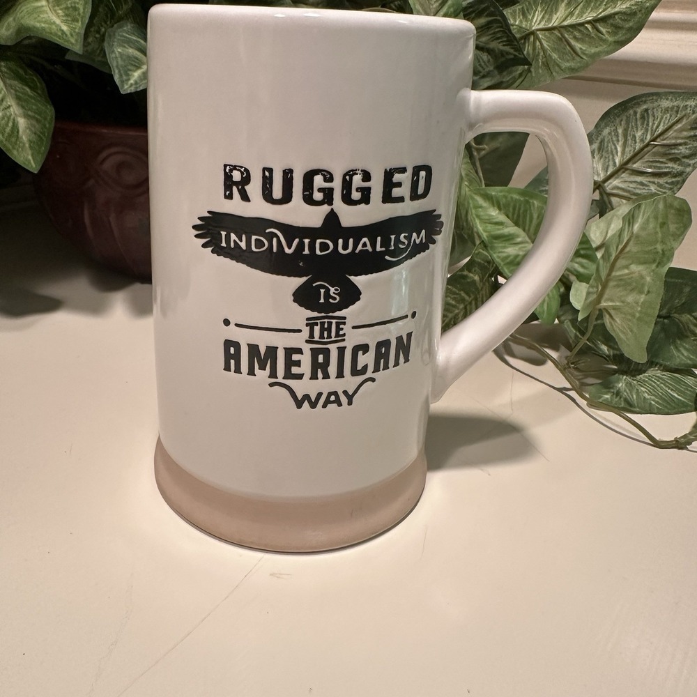 Big Sky Carvers by Demdaco Stein Mug "Rugged Individualism Is The American Way"